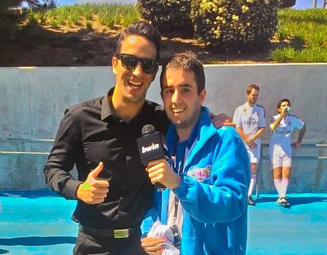 Alejandro Paniagua y Kike Cos, durante un evento patrocinado por BWIN.